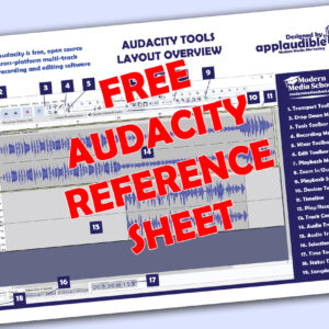 FREE Audacity Audio Reference Sheet